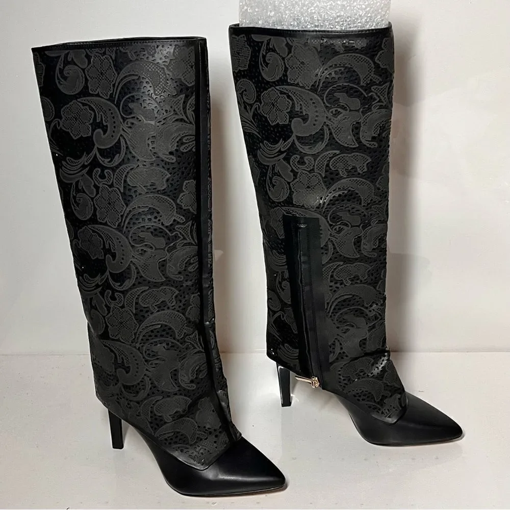 Jessica Simpson Brykia Cuffed Pointed Toe Tall Boots